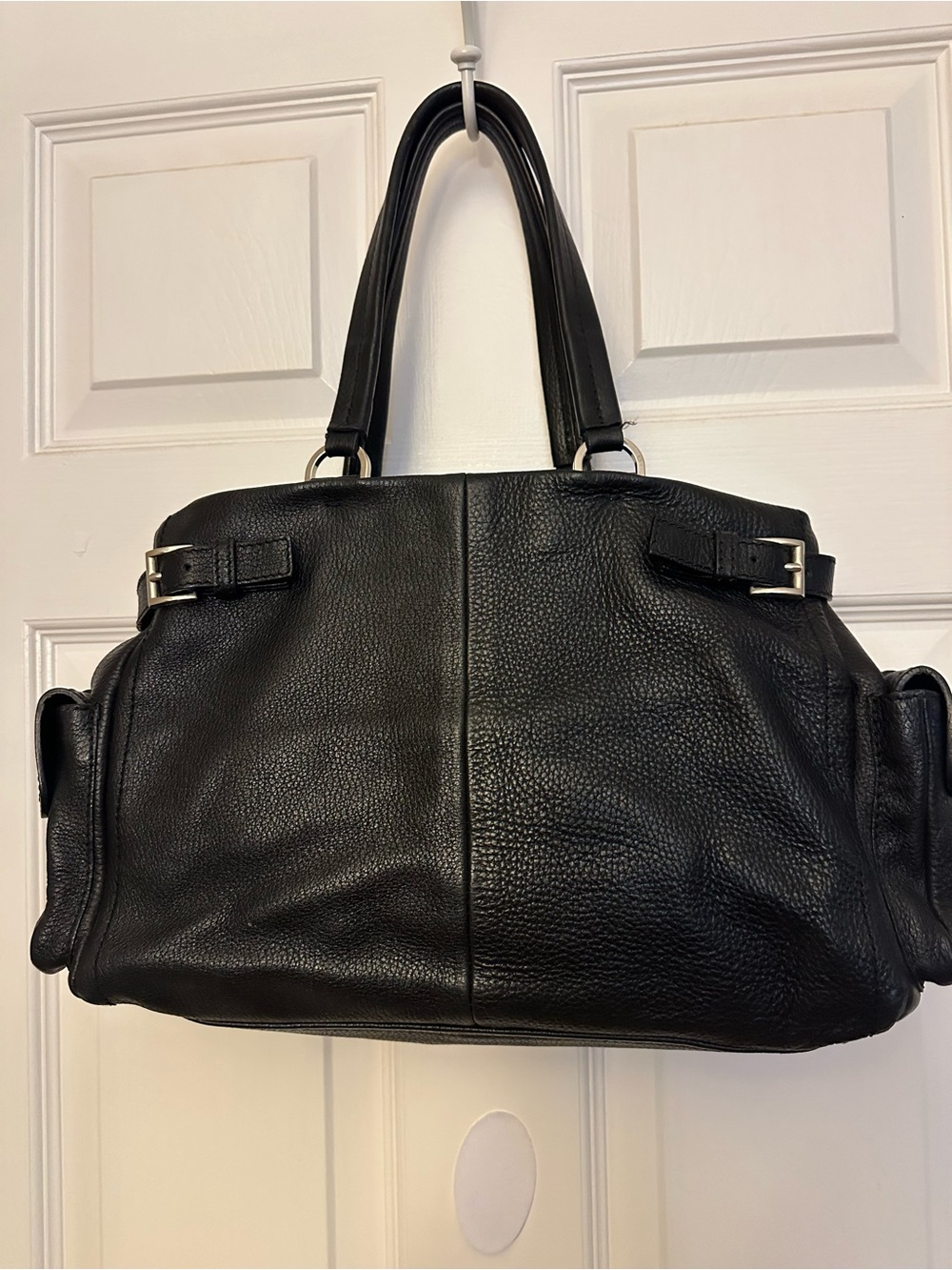 Prada Black Togo pebble Leather Tote/shoulder Bag - Classic Women's Handbag - Picture 2 of 11